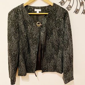 one button blazer jacket.